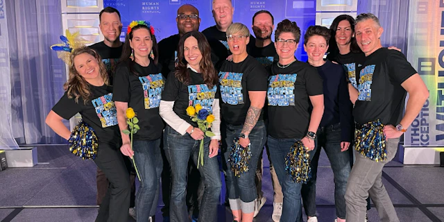 The 2024 Steering Committee of the Year, the Chicago SC who were in attendance at the DC Equality in Action Weekend.